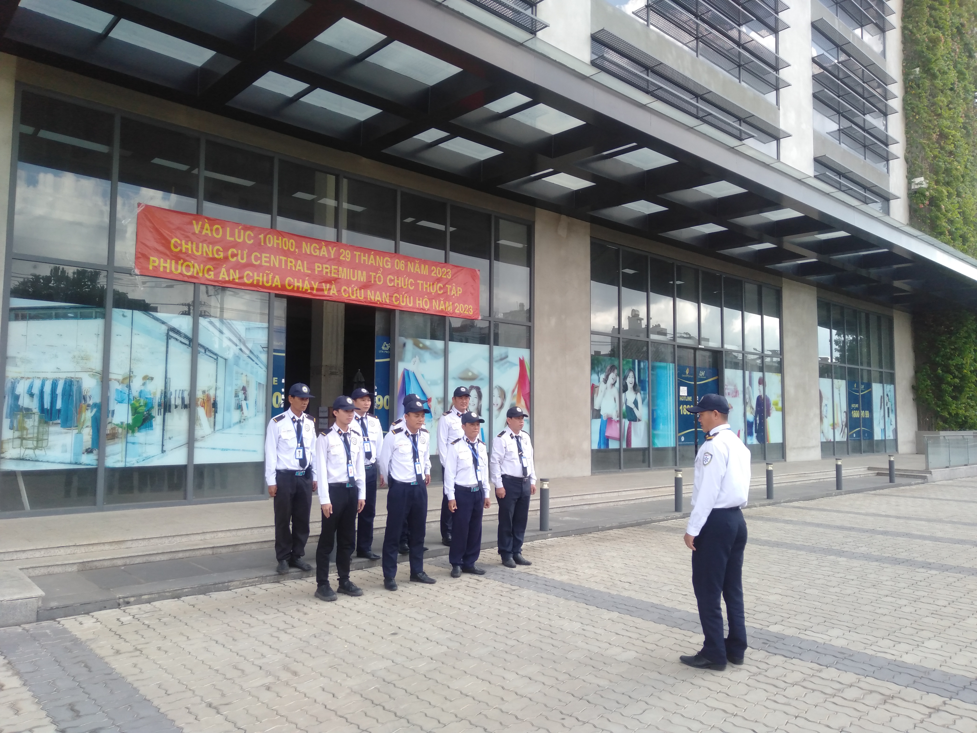 Tập huấn, diễn tập phương án phòng cháy chữa tại chung cư Central Premium Plaza