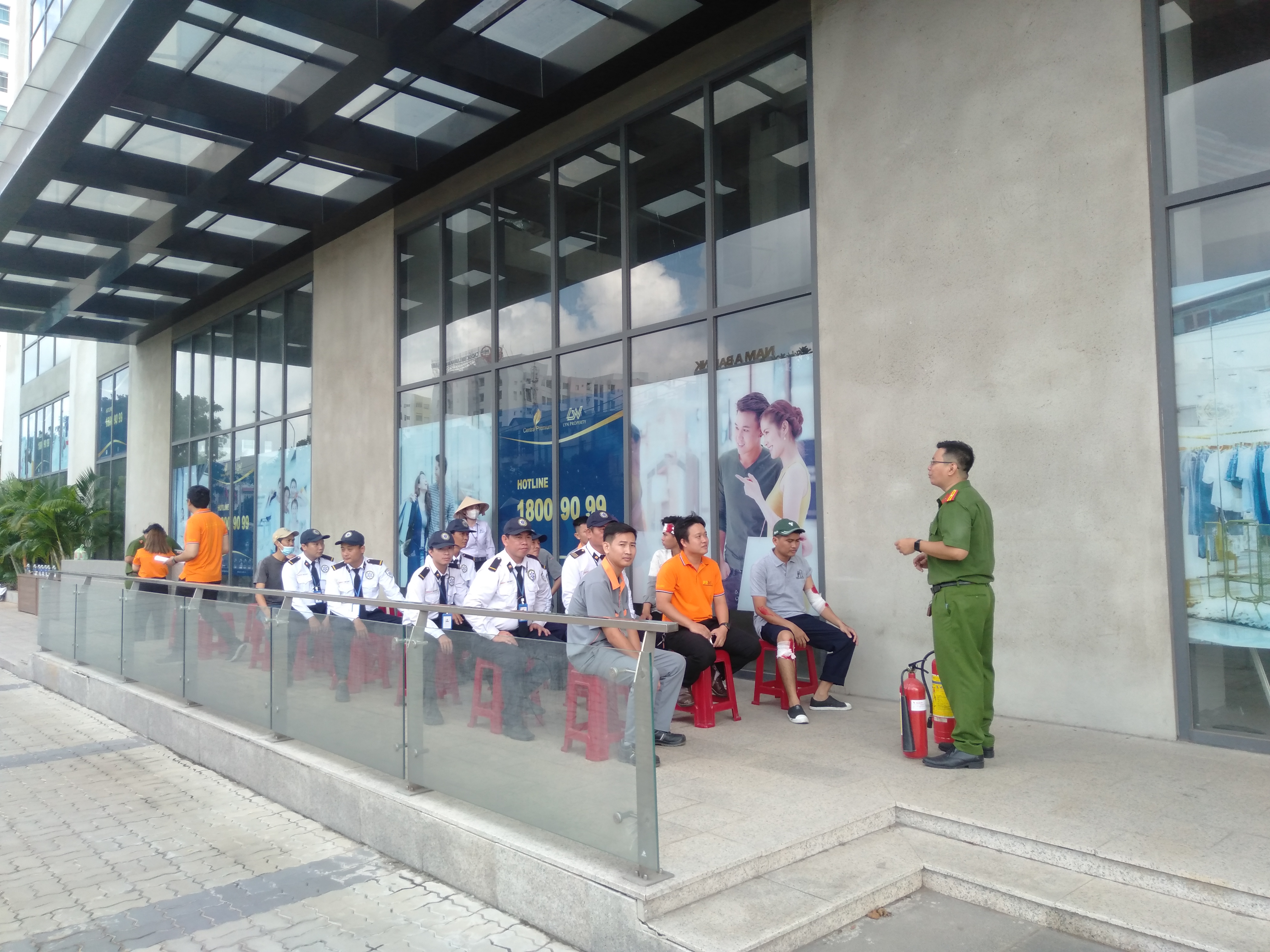 Diễn tập phương án PCCC tại chung cư Central Premium Plaza 